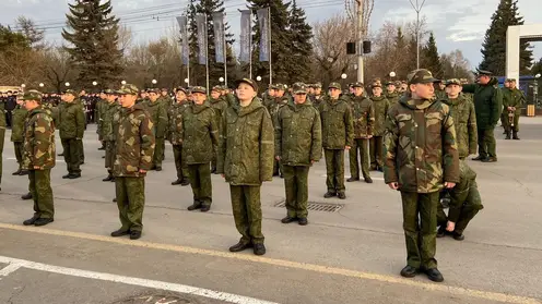 В Красноярске прошла репетиция шествия в честь Дня Победы