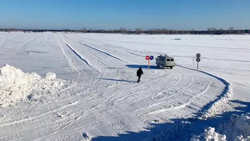 В Казачинском районе открыли ледовую переправу