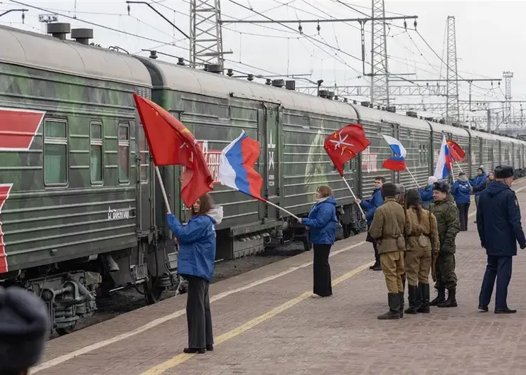 Поезд Минобороны с образцами вооружения остановится в Красноярске