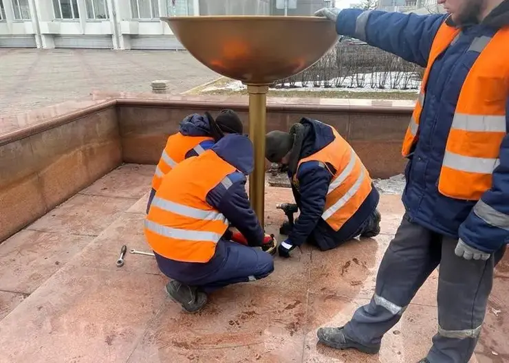 Городские службы Красноярска начали готовить к запуску фонтаны