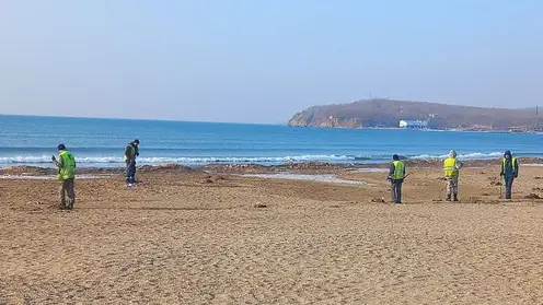 Пляж Лазурный во Владивостоке начали готовить к новому сезону